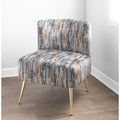 Silver Orchid Harding Slipper Chair