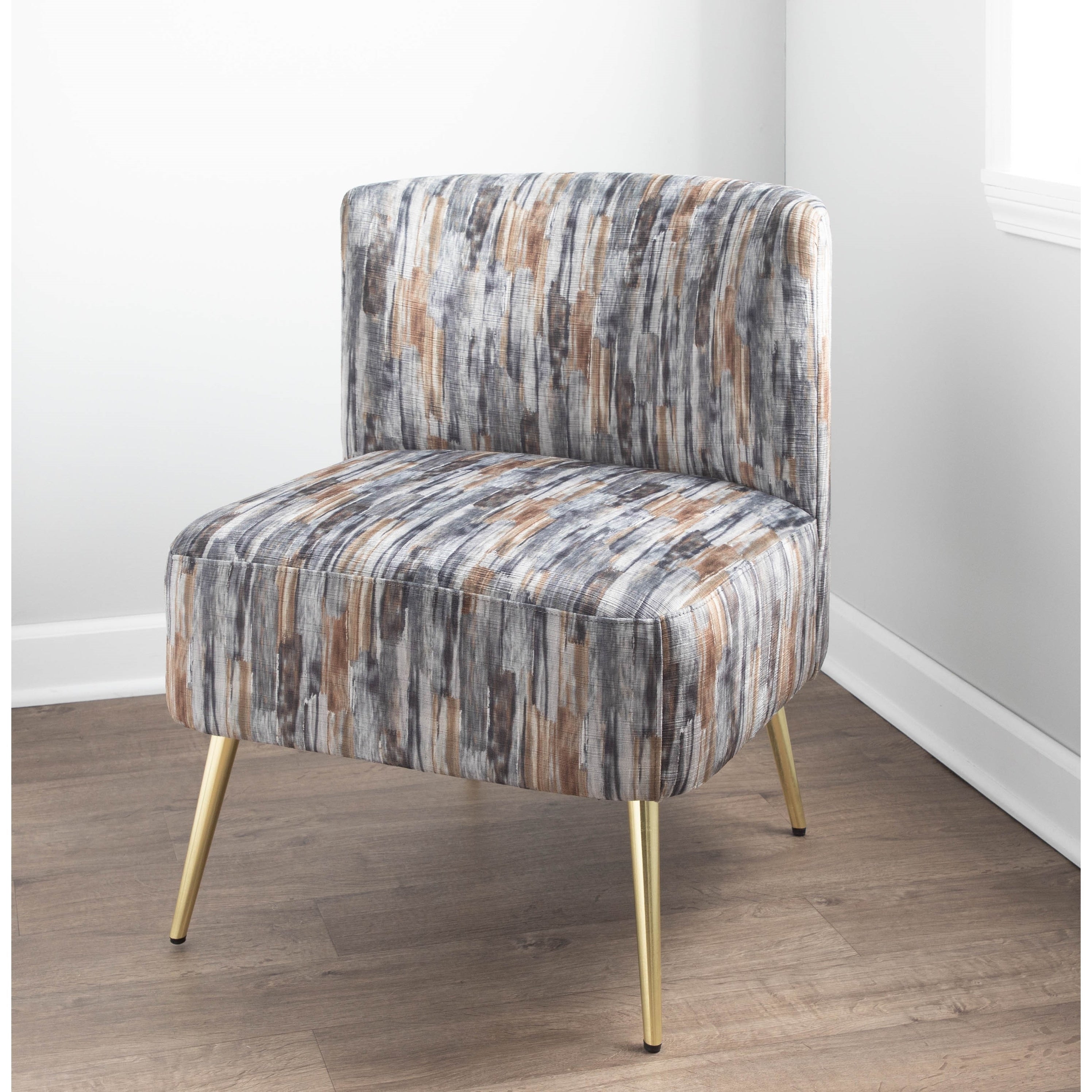 Silver Orchid Harding Slipper Chair