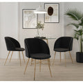 Fran Velvet Upholstered Dining Chairs Set Of 2