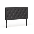 Silver Orchid Heston Contemporary Tufted Faux Leather Headboard