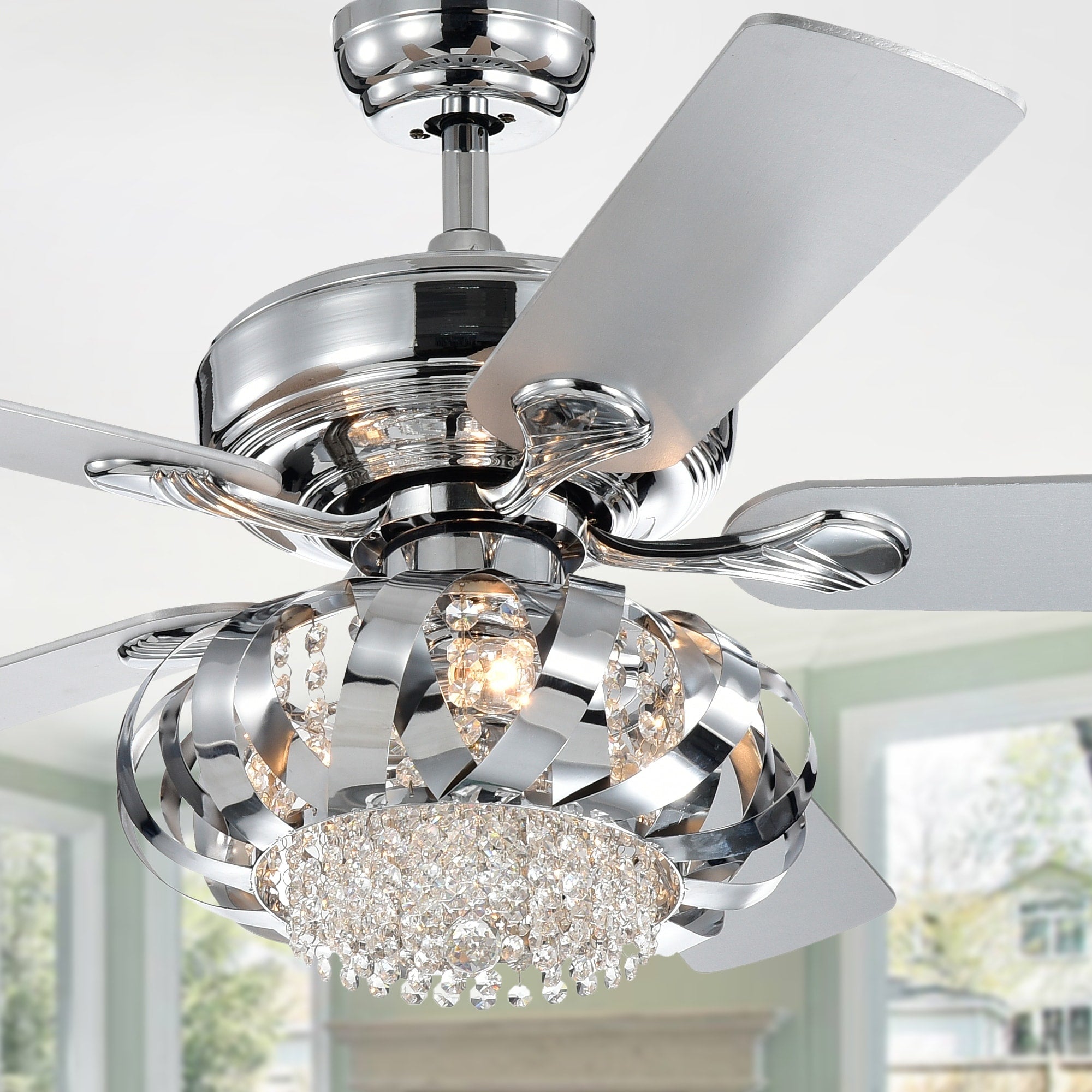 Rexie 52 Inch 5 Blade 3 Light Fandelier
