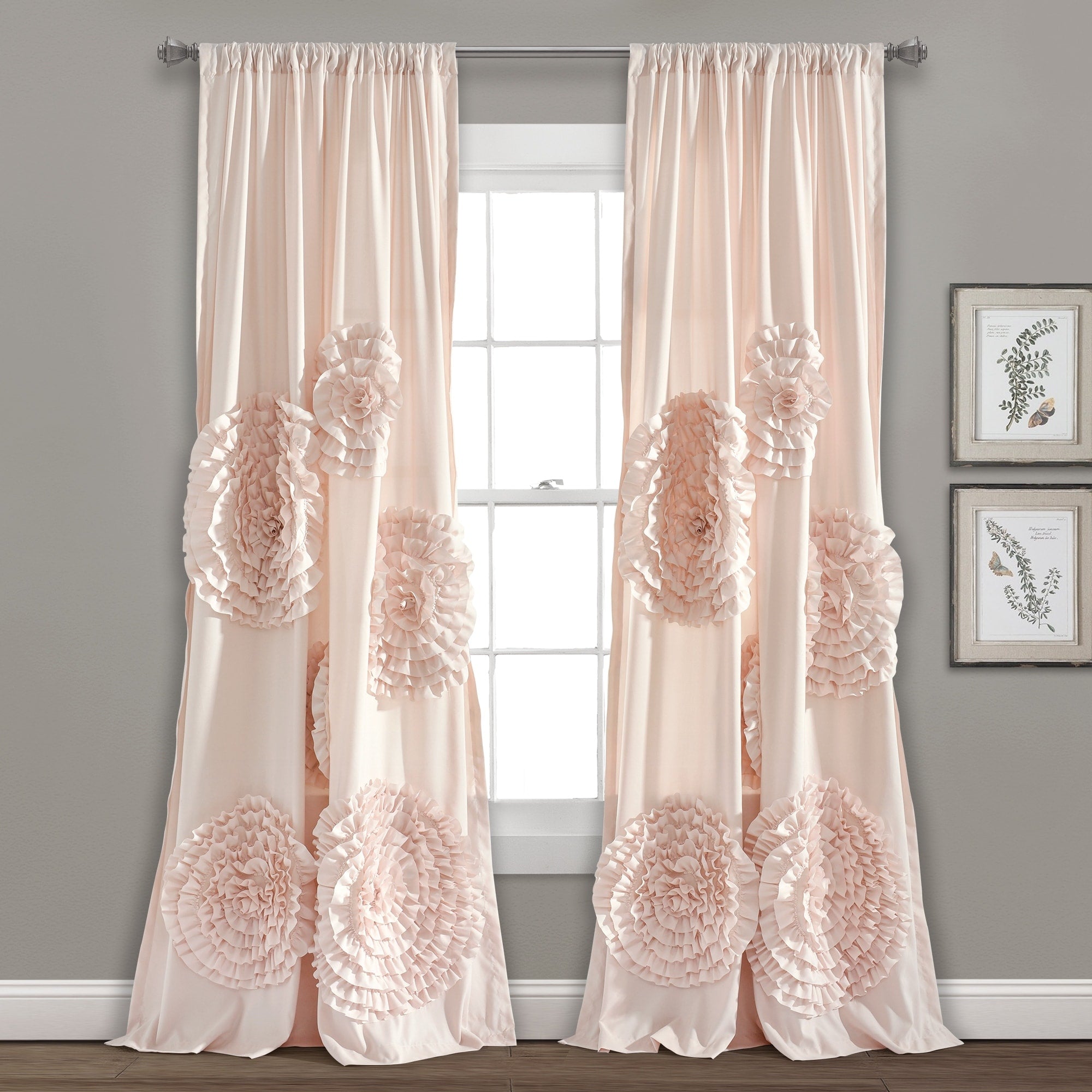 Silver Orchid Ince Flora Shower Curtain