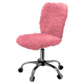 Silver Orchid Kelly Faux Fur Task Chair