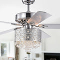 Silver Orchid Lang 52 Inch 5 Blade Chrome Lighted Ceiling Fan