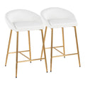 Silver Orchid Livesey 26 Inch Glam Counter Stool Set Of 2