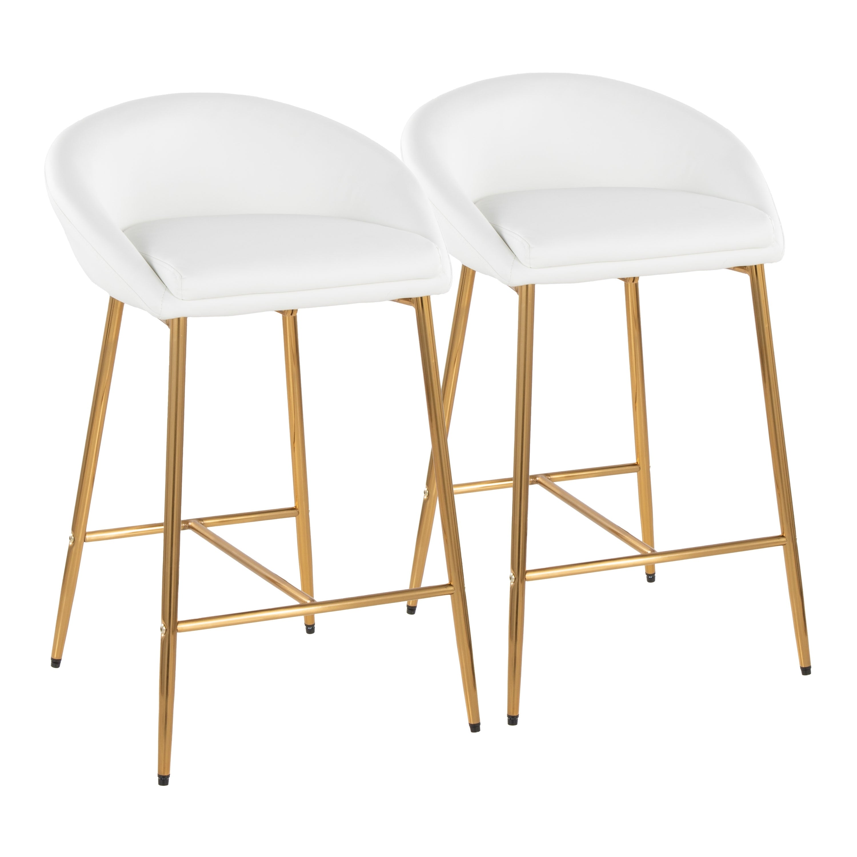 Silver Orchid Livesey 26 Inch Glam Counter Stool Set Of 2