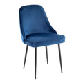 Silver Orchid Naldi Contemporary Glam Velvet Dining Chair Set Of 2