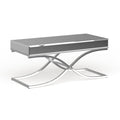 Silver Orchid Olivia Chrome Mirrored Coffee Cocktail Table