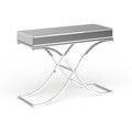 Silver Orchid Olivia Chrome Mirrored Sofa Console Table