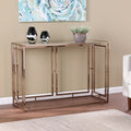 Silver Orchid Simons Faux Marble Console Table