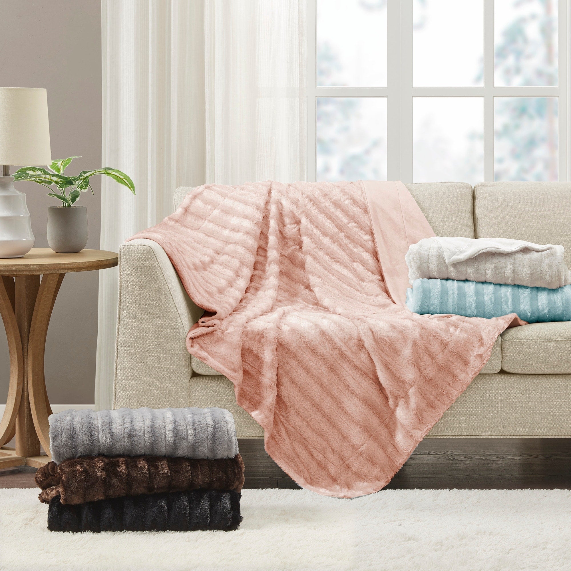 The Gray Barn Maplewood Brushed Polyester Throw Blanket