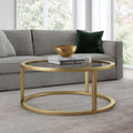 Silver Orchid Stossel Round Coffee Table
