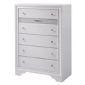 Silver Orchid Talmadge Contemporary White 6 Drawer Chest