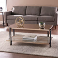 Silver Orchid Thornberry Transitional Champagne Metal Cocktail Table