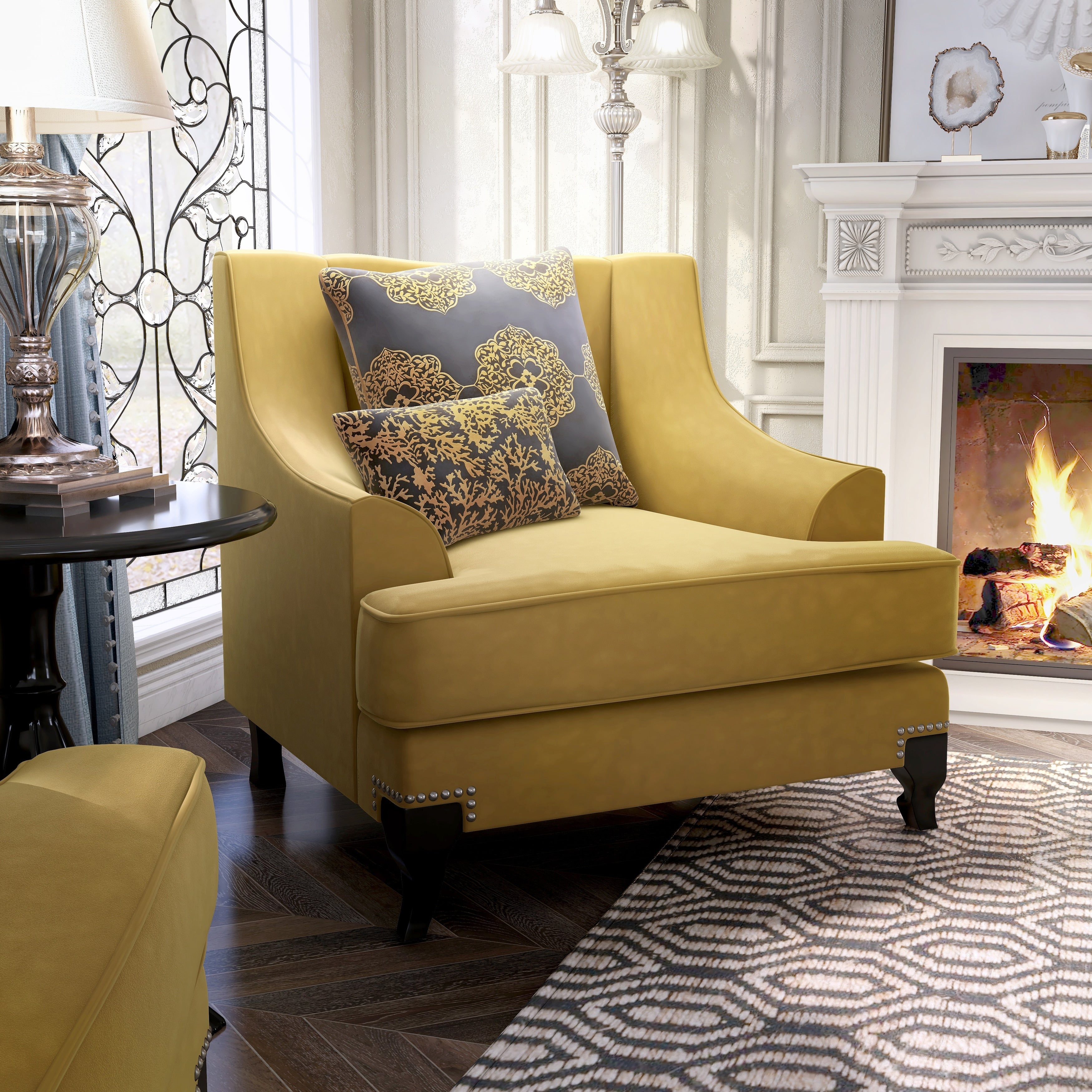 Furniture Of America Visconti Premium Fabric Chair