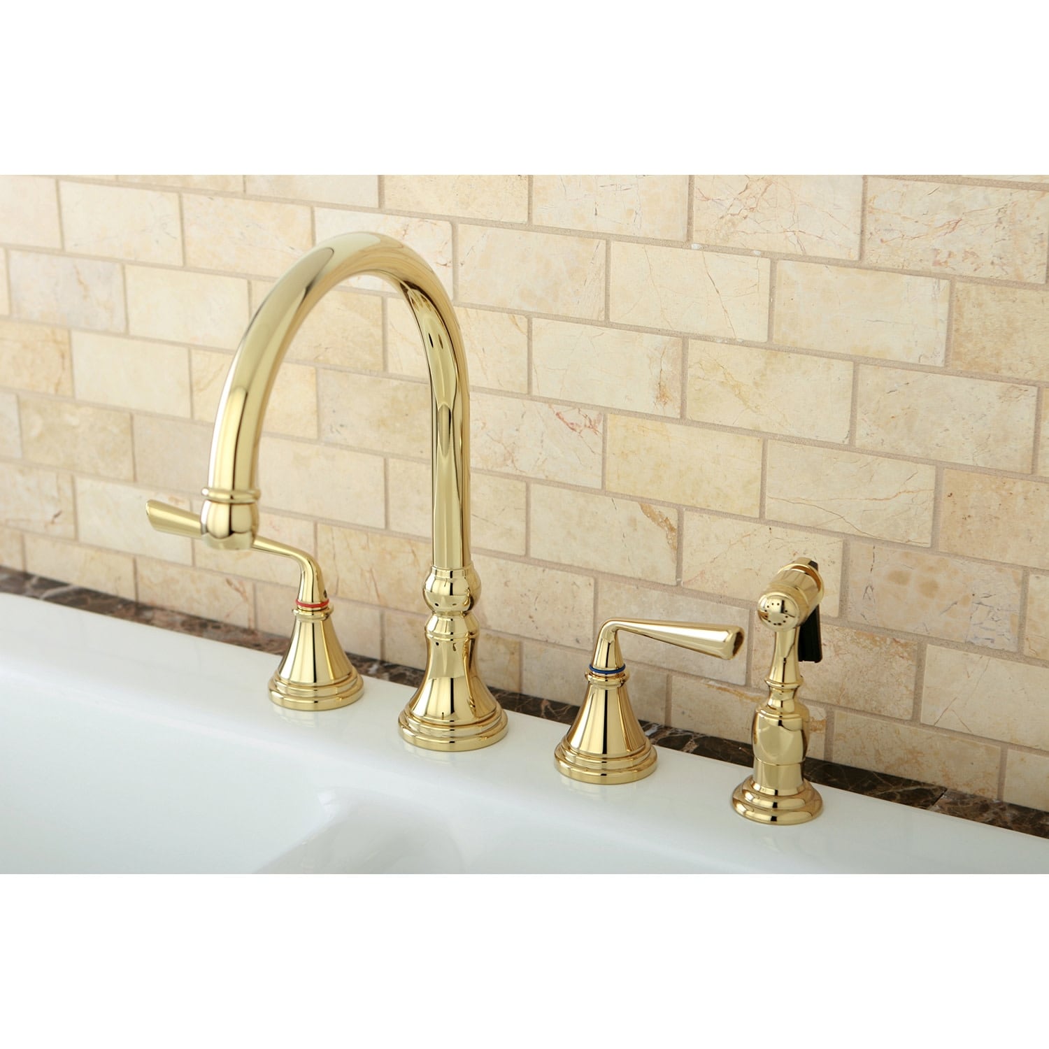 Silver Sage Widespread Kitchen Faucet
