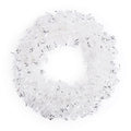 Silver Tinsel Christmas Wreath 22 D