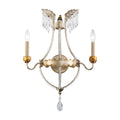 Silver And Gold 2 Light Empire Wall Sconce By Lucas Mckearn N A