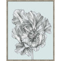 Silvery Blue Tulips No. 1 By Jennifer Goldberger Wood Framed Wall Art Print Belvedere Silver