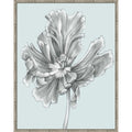 Silvery Blue Tulips No. 3 By Jennifer Goldberger Wood Framed Wall Art Print