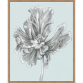 Silvery Blue Tulips No. 3 By Jennifer Goldberger 23 X 28 In. Framed Canvas Wall Art Print