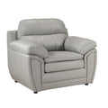 Simon Light Tan Brown Leather Gel Chair