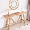 Simple Console Table Farmhouse Entryway Table Side Table For Living Room Natural Sofa Table Hallway Table