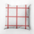 Simple Geometric Plaid 18 Inch Decorative Pillow