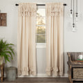 Vhc Brands Simple Life Flax Panel Pair Rod Pocket Cotton Linen Blend Solid Color Flax Farmhouse Curtains