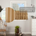 Vhc Brands Simple Life Tiered Pair Rod Pocket Cotton Linen Flax Blend Farmhouse Style Kitchen Curtains