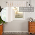 Vhc Brands Farmhouse Kitchen Simple Life Rod Pocket Solid Color Cotton Linen Blend Flax Valance Curtain