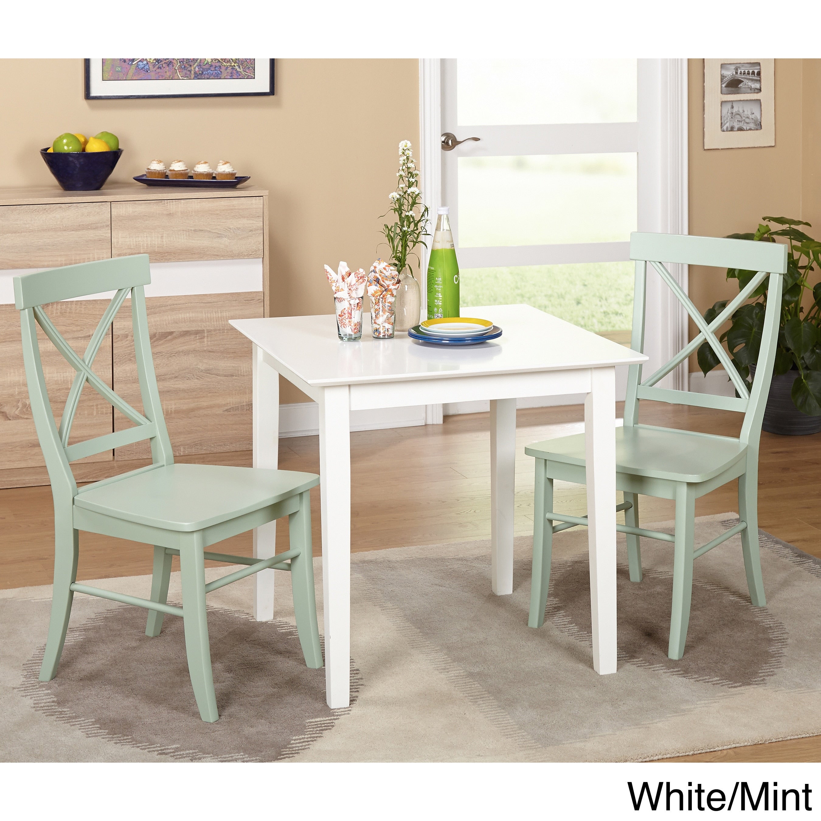Simple Living 3 Piece Ancona Dining Set