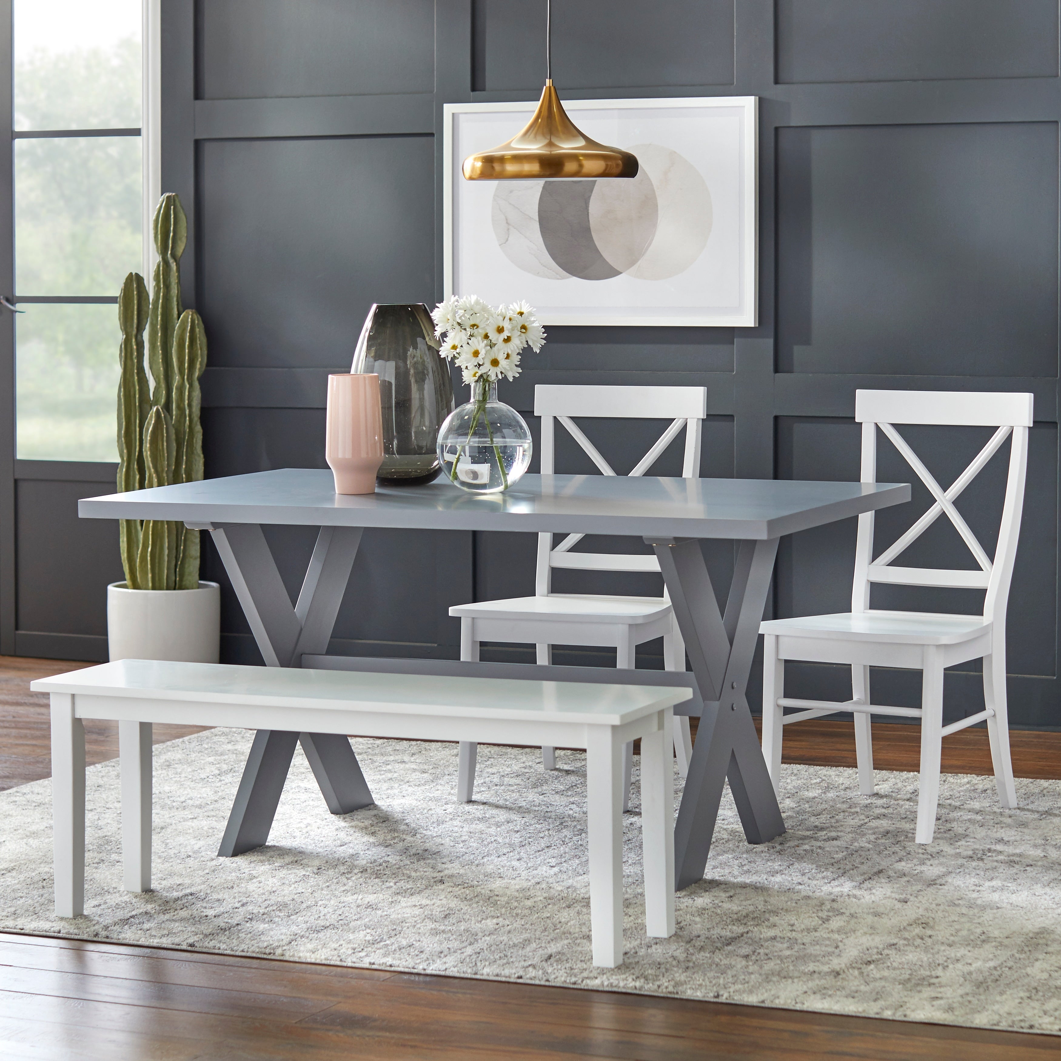 Simple Living 4 Piece Sumner Dining Set With Dining Bench