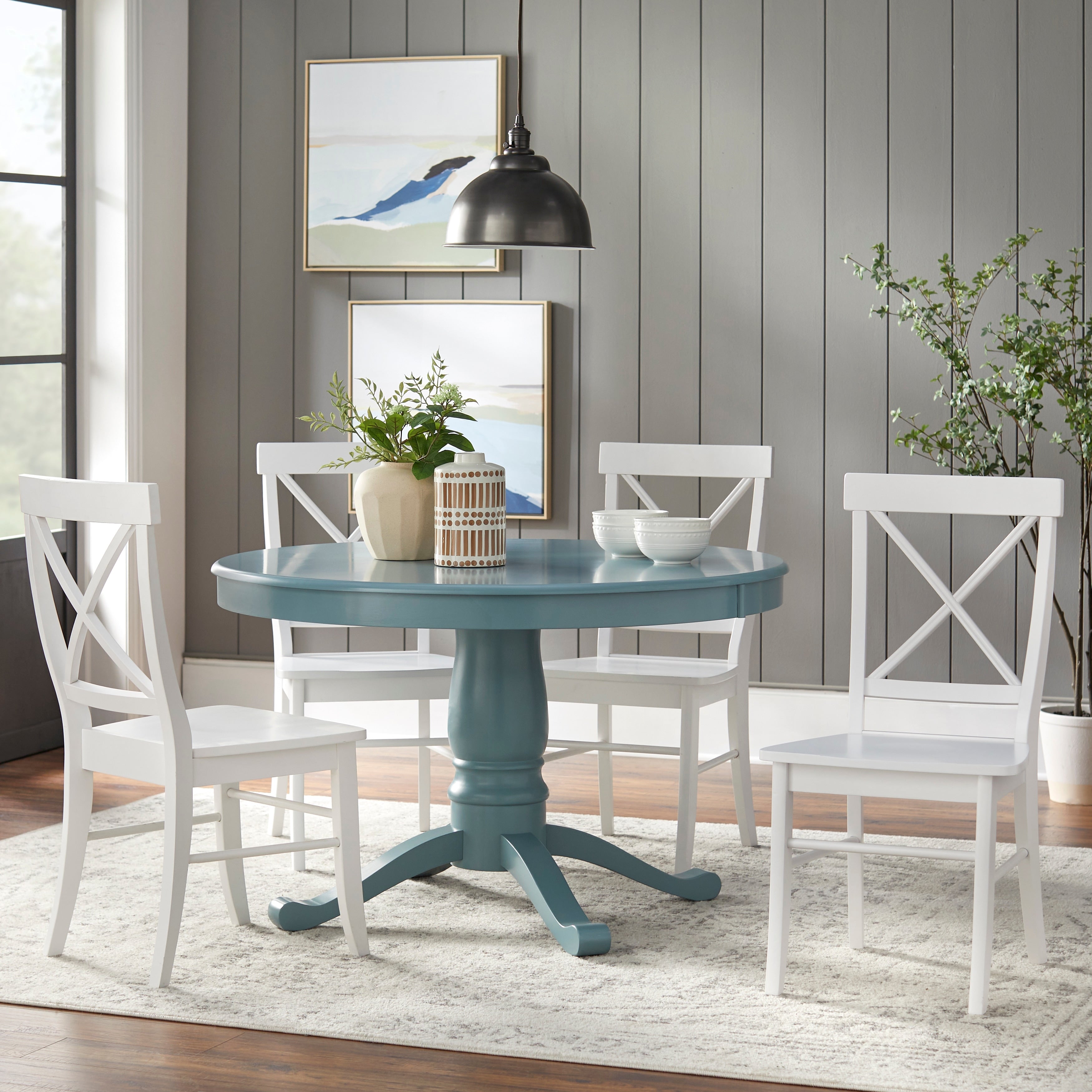 Simple Living 5 Piece Arianna Pedestal Dining Set