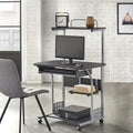Simple Living Actuate Espresso Mobile Computer Desk