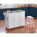Simple Living Extra Large Kitchen Cart With Stainless Steel Top
