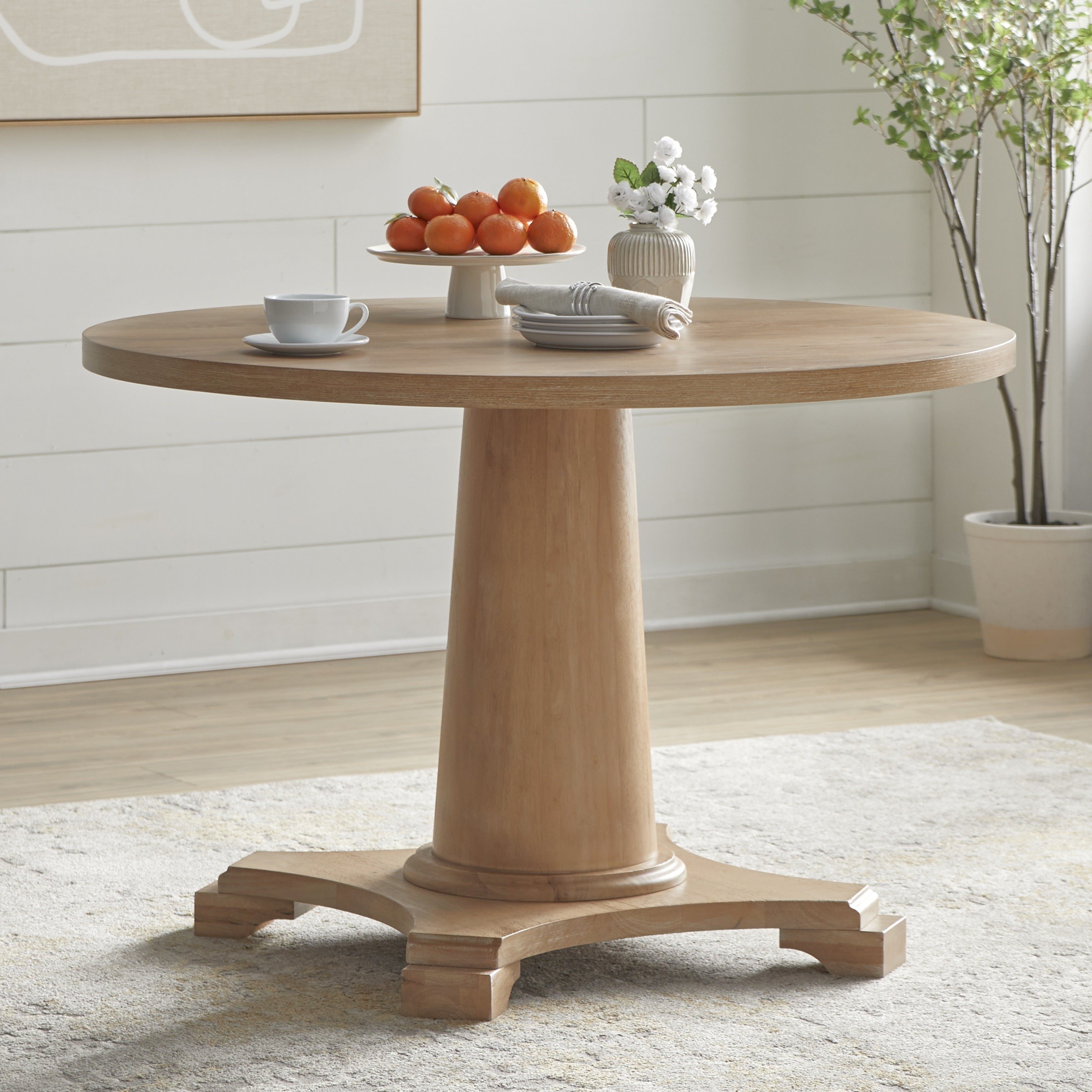 Simple Living Atwood Pedestal Table Brown