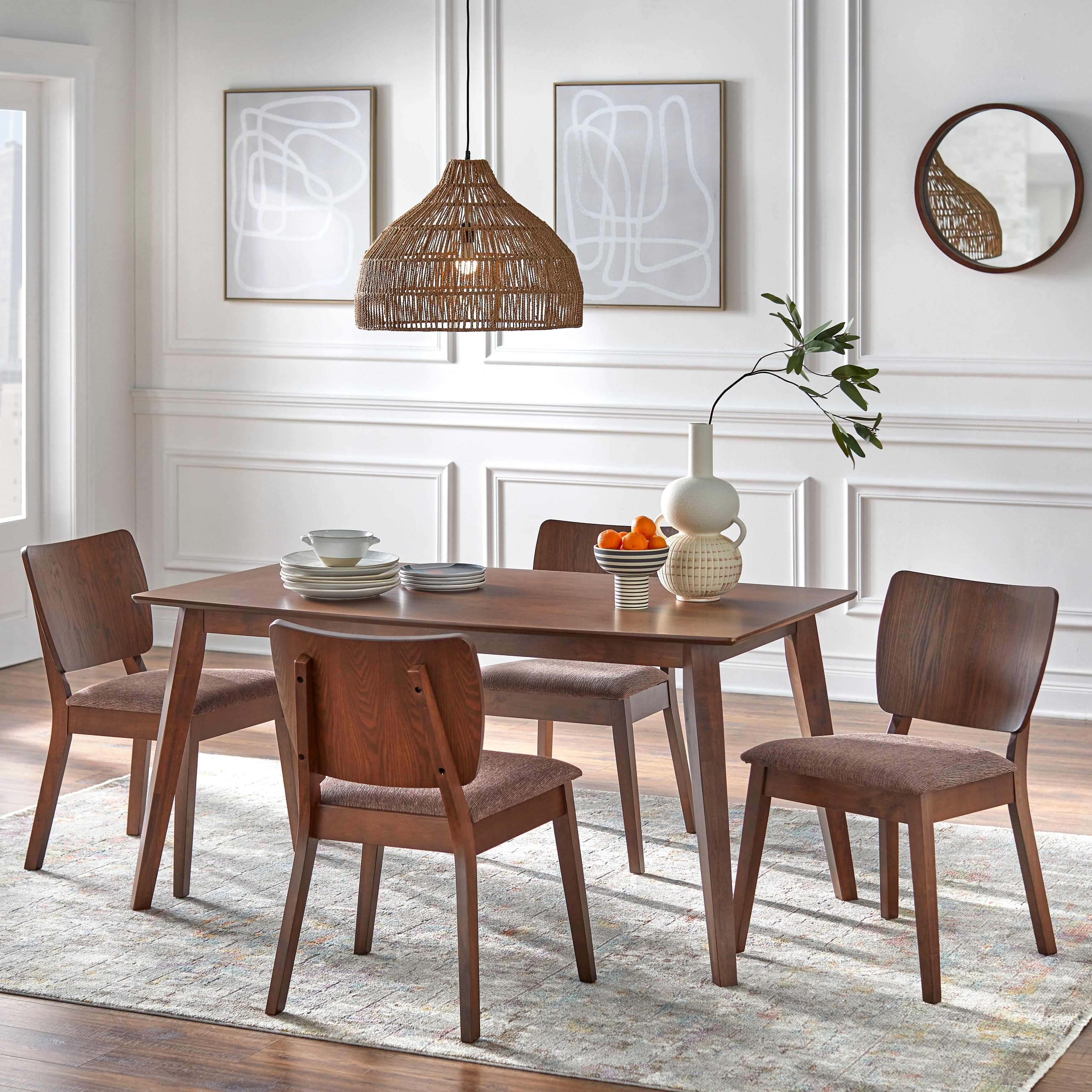 Simple Living Bernard Mid Century 5 Piece Dining Set