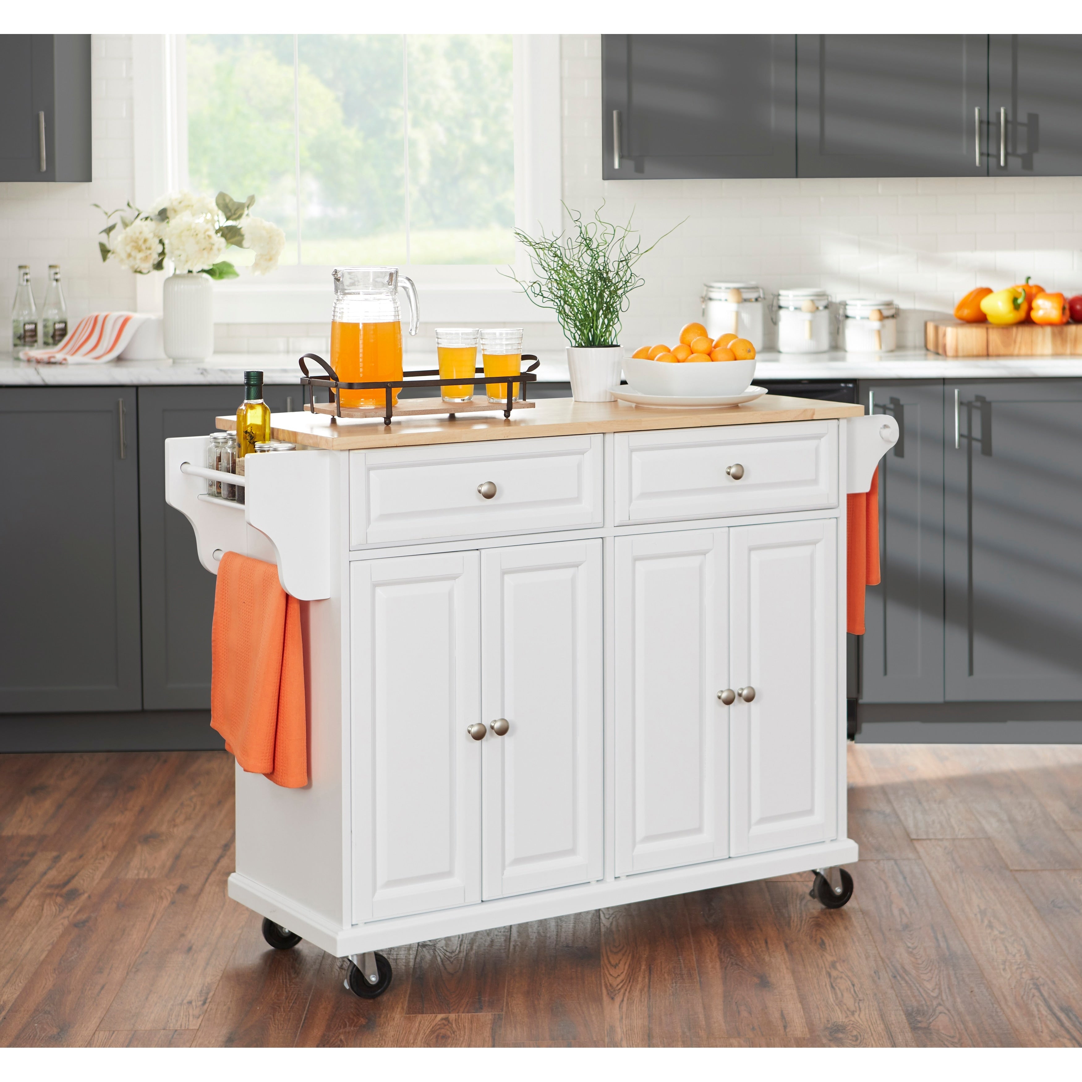 Simple Living Georgia Kitchen Cart
