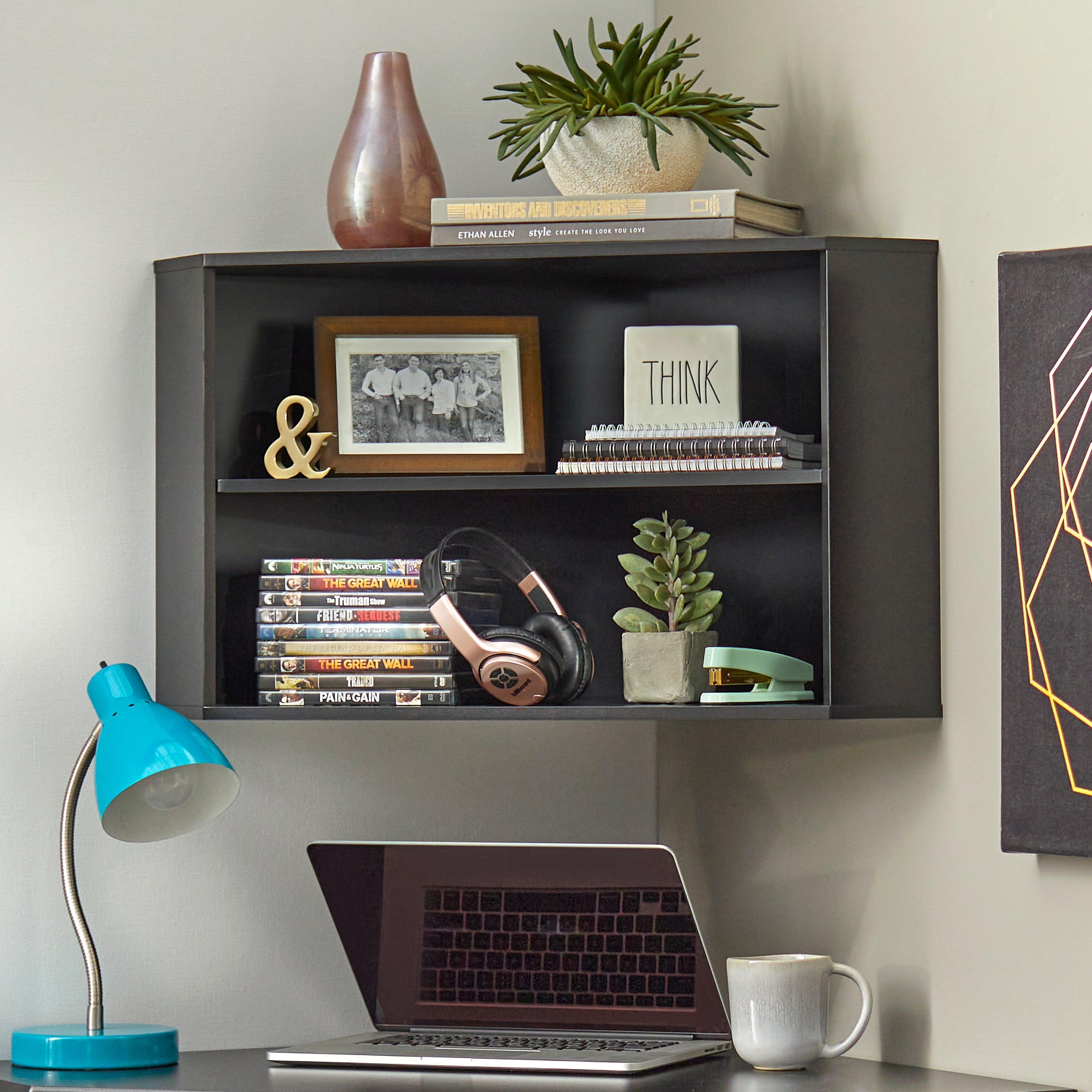 Simple Living Hanging Corner Hutch