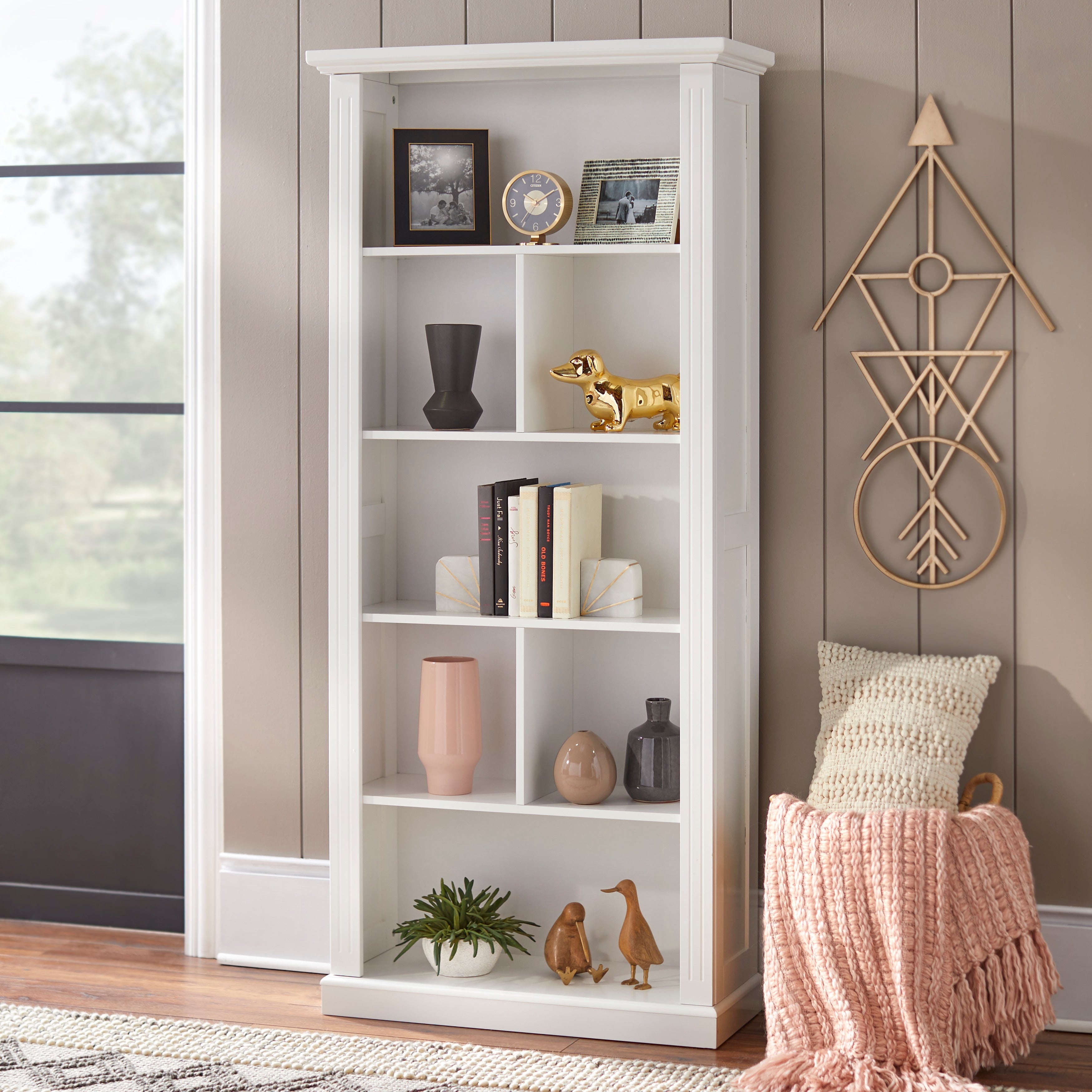 Simple Living Holland White Bookcase