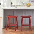 Simple Living Belfast 24 Inch Saddle Stool Set Of 2