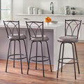 Simple Living Jenson Adjustable Height Swivel Stools Set Of 3