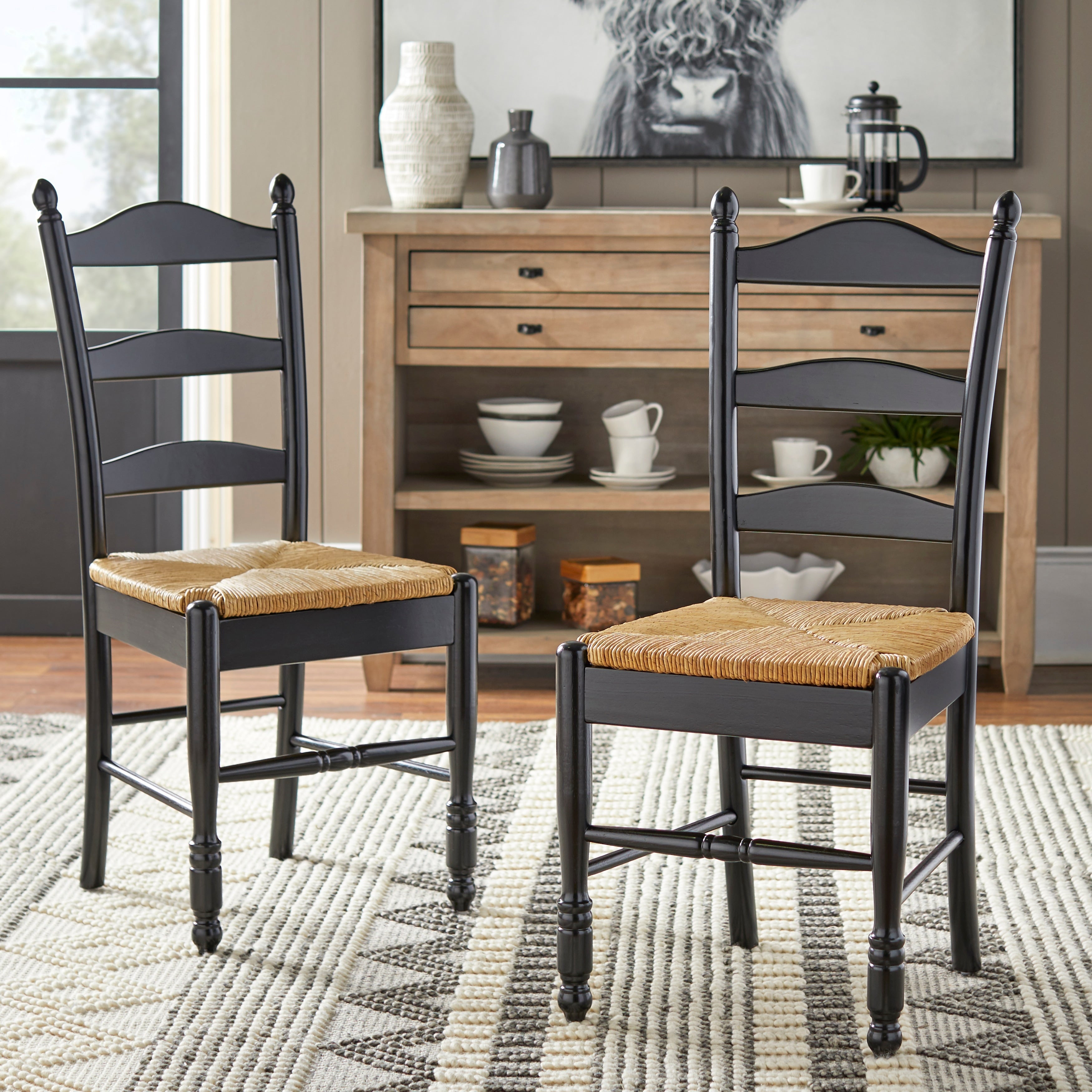 Simple Living Ladder Back Chair Set Of 2