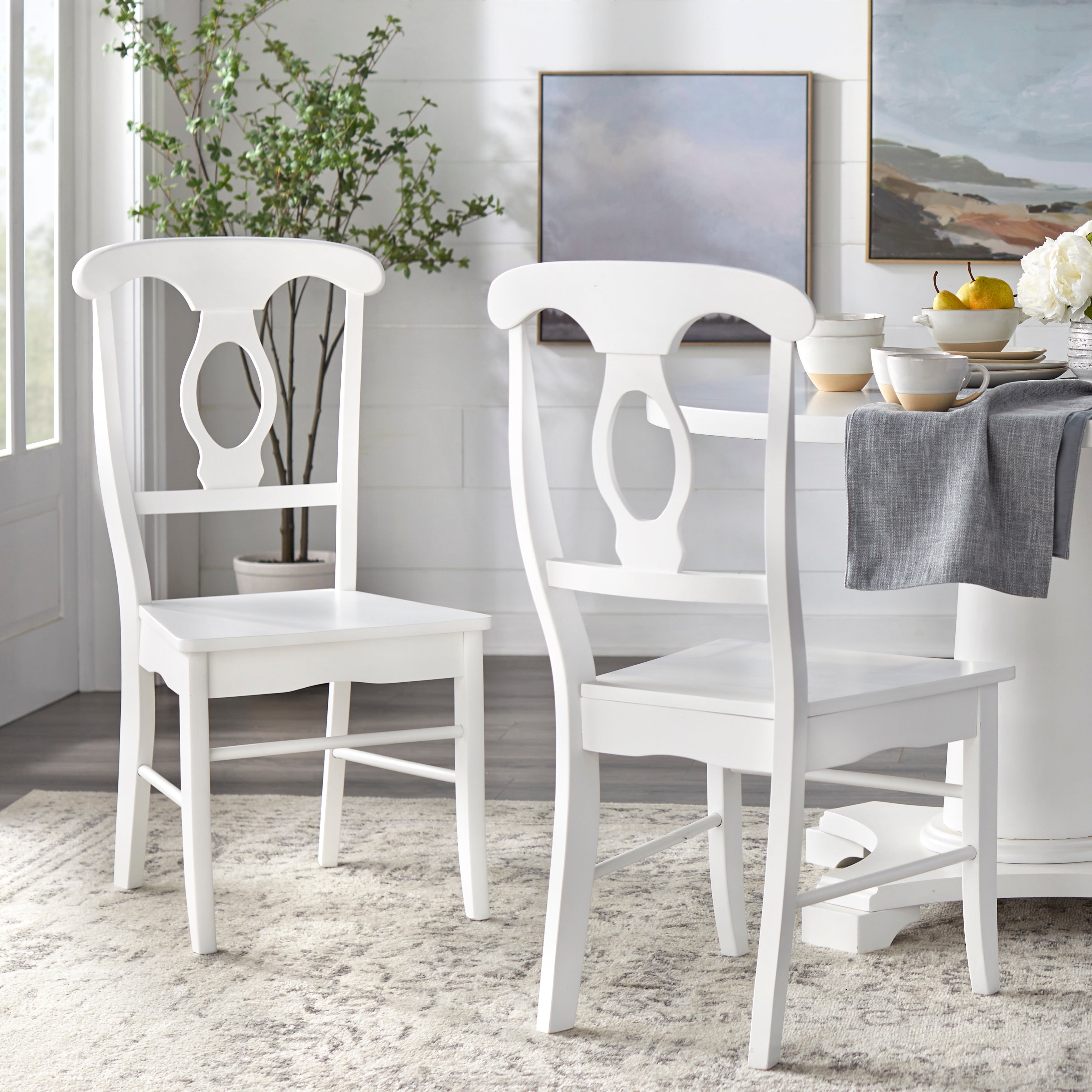 Simple Living Solid Wood Empire Dining Chairs Set Of 2