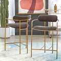 Simple Living Retro 24 Inch Velvet Stool