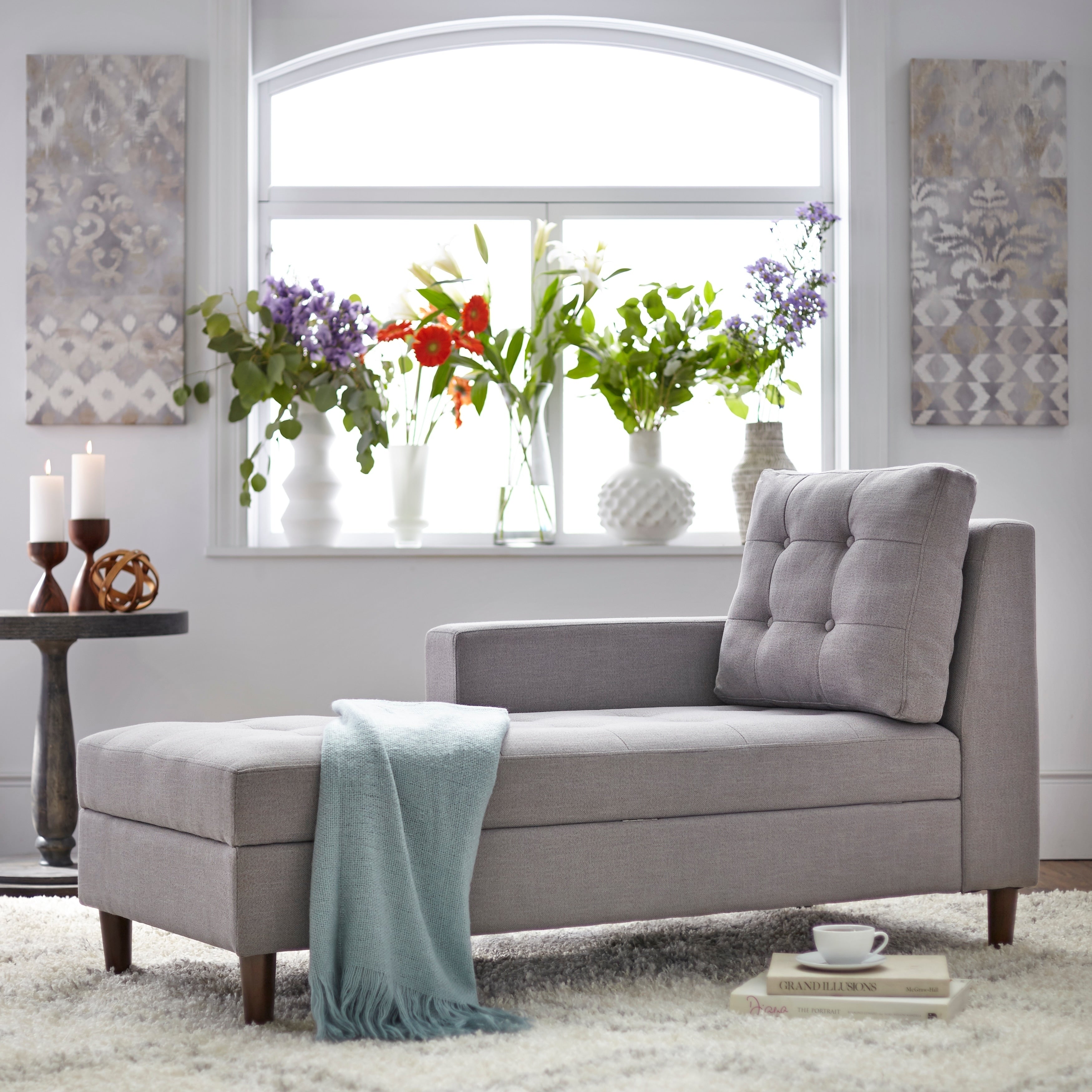 Simple Living Sabrina Storage Chaise