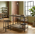 Simple Living Scholar Vintage Industrial 3 Piece Counter Height Dining Set