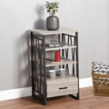 Simple Living Seneca Xx 3 Shelf Grey Black Pier With Drawer