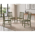 Simple Living Slat Espresso Rubberwood Dining Chairs Set Of 4